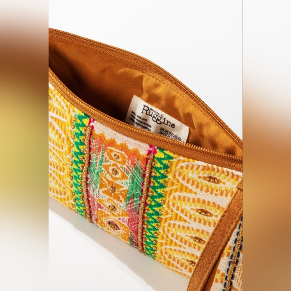 Handmade Hand Beaded Wristlet Clutch - Ethnic Inspired Design - Vibrant Colors - Picture 3 of 6